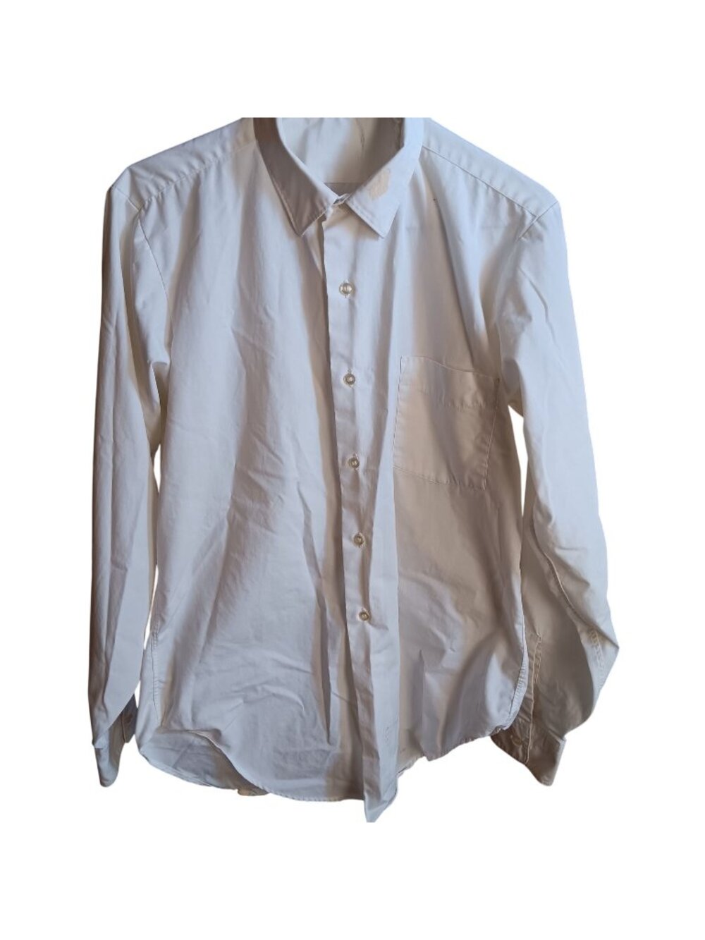 Vintage 1950's Men's Small Dress Shirt White Long-Sleeve 15-33